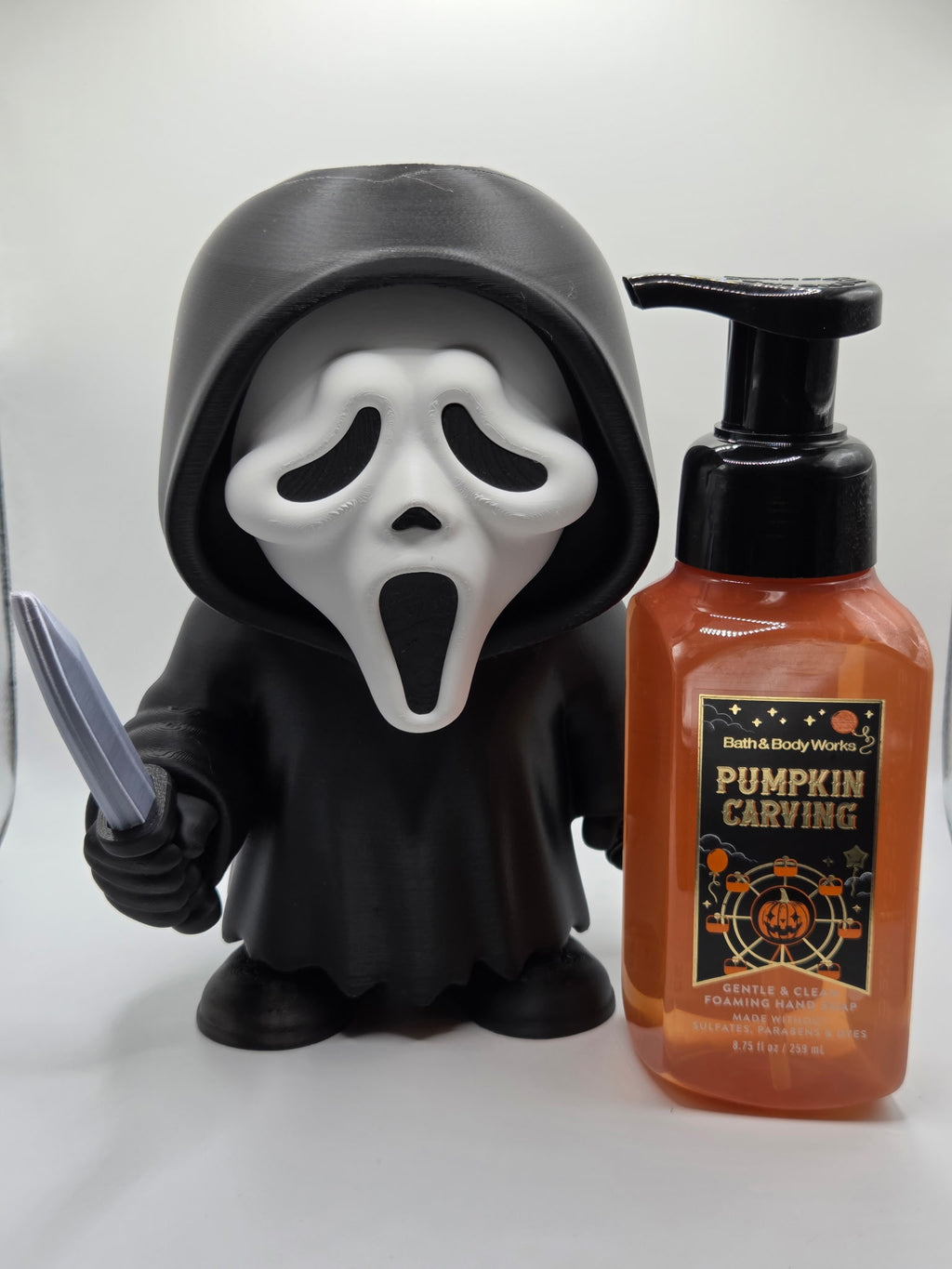 Ghost Face BBW Soap Bottle Holder